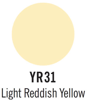 copic marker color light reddish yellow yr31